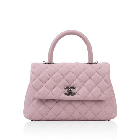 chanel coco handle mini pink|Chanel coco handle reviews.